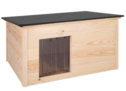 Hondenhuis - Hondenhok - Dog House - Geïsoleerd - Voor Buiten - Weersbestendig - Hout -Bruin