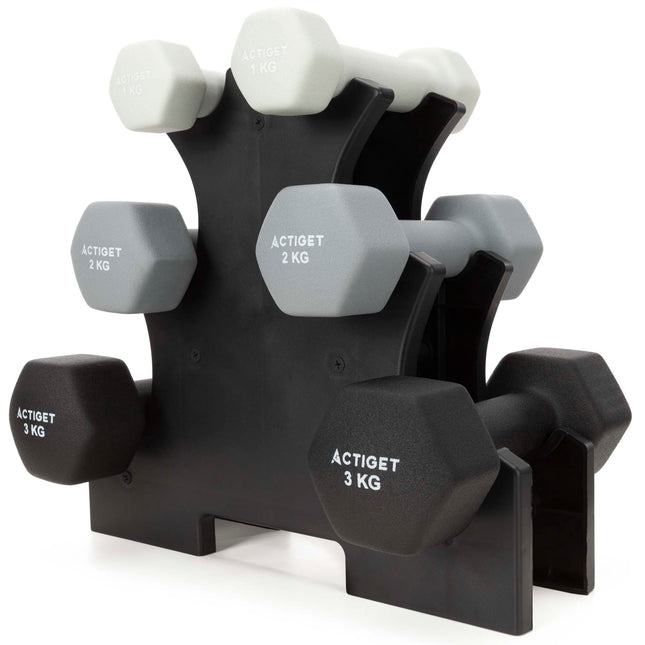 Halterstandaard Met Dumbbell set | Halterset | Dumbbell Set | 1/2/3 KG | 12 KG