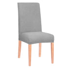 Stoelhoes - Voor Eetkamerstoelen - Met Stretch - Geruit - Grijs