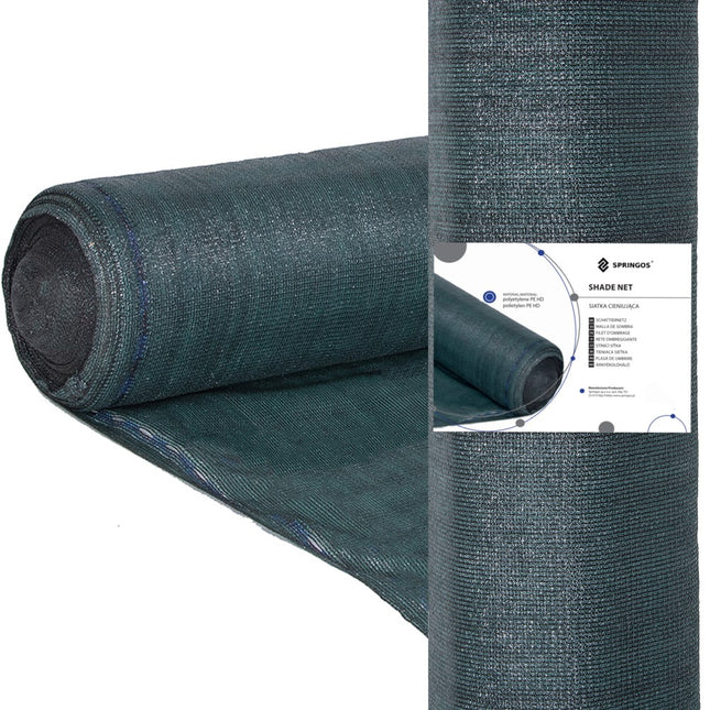 Zichtbreeknet | Rol 1,5 x 50 m | 90 % Schaduw | 65g/m2 | Groen