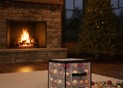 Opbergtas Voor Kerstballen | Polypropyleen | Transparant| 30x30x30 cm