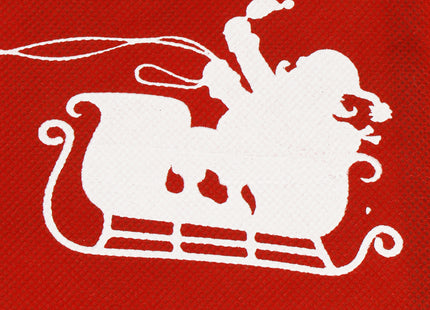 Kerstzak | Cadeautas | Pools | Rood/Wit