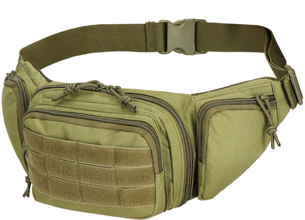 Heuptas - Riem - Buidel set - Polyester - Ritssluiting - Groen