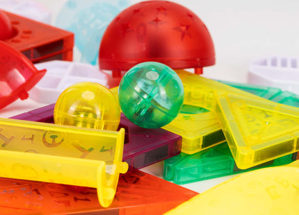 Springos® Magnetisch speelgoed - Knikkerbaan - 134 Stuks - Montessori speelgoed - Speelgoed kinderen