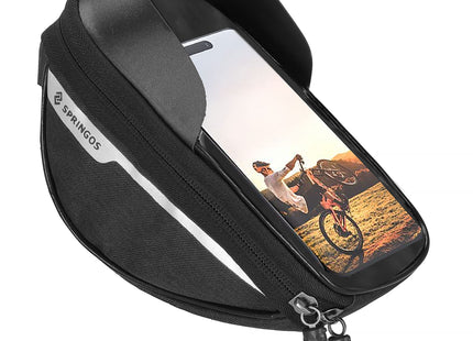 Fietstas - Inclusief Telefoonhouder - Waterdicht - Etui/Tas - Zwart