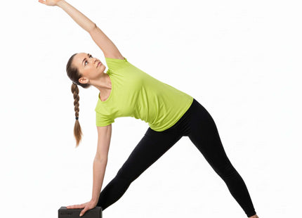 Actiget® Yoga Blok - Yoga Cube - Pilates Blok - Balans - Rekoefeningen - EVA-schuim - Zwart - 7,5 X 23 X 15 Cm