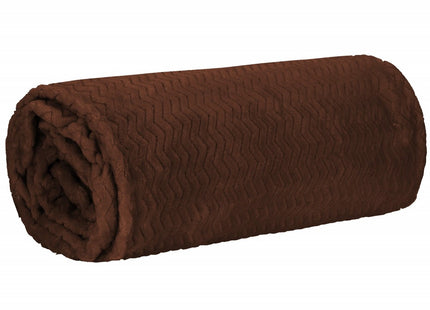 Plaid | Sprei | Deken | 200 x 220 cm | Bruin