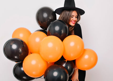 Heksenhoed - Verkleedkleding - Halloween - Heks - Zwart - 25 x 38 cm