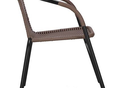 Terrasstoel - Tuinstoel - Metaal - Bruin - 130 KG