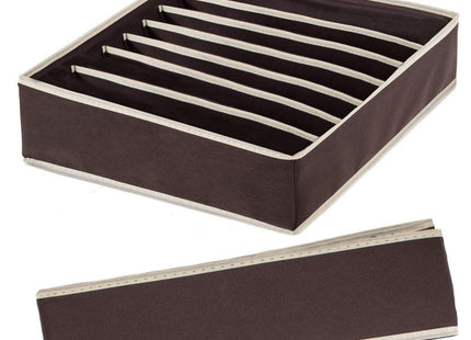 Lade Organizer | 7 Vakken | Bruin/Crème | 30 x 30 cm