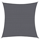 Schaduwdoek | Zonnezeil | Vierkant | 3 x 3 m | 90% Schaduw | Donker Grijs