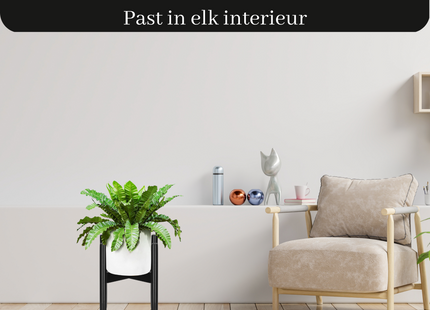 Plantenstandaard | Plantenhouder | Plantenkruk | Hout | 1 Stuk | 30.5 cm | Zwart