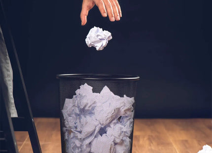 Prullenbak - Afvalbak - Metalen - 27x  26x 21 cm