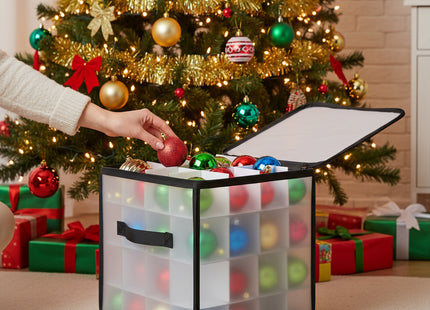 Opbergtas Voor Kerstballen | Polypropyleen | Transparant| 30x30x30 cm