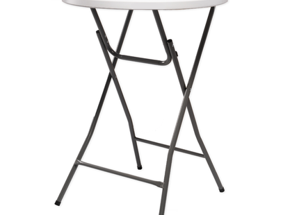 Statafel - Horeca Kwaliteit - Inklapbaar - Met vergrendeling - Extra Stevig - Wit - Ø 80x110cm