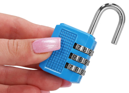 Hangslot - Slot - 3 Cijferig - Bagage - Donker Blauw