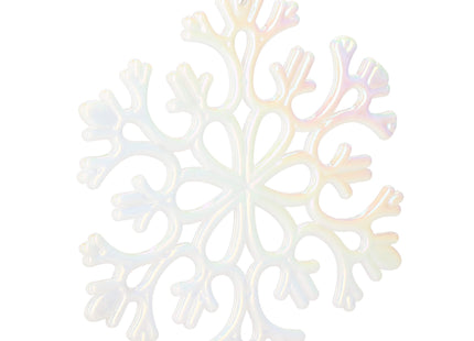 Kerstversiering | Kerstdecoratie voor binnen | Kersthanger | Sneeuwvlok | Parelglans | 15 cm