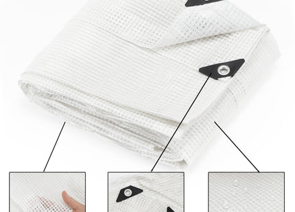 Afdekzeil | Dekzeil | Zeildoek | Waterdicht | PVC | 3 x 4 m | 100 g/m2 | Transparant