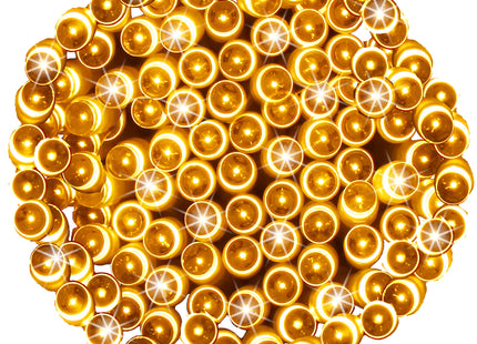 Kerstboomverlichting | met 200 LED Lampjes | 22 M | Warm Wit | Zonne-energie | Indoor | Outdoor