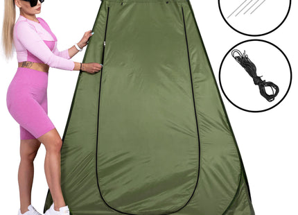 Pop-Up Tent - 1 persoons - Omkleedtent - Festival - Strand - 120 x 120 x 190 - Groen
