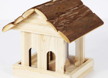 Vogelvoederplek - Vogelhuis - Bruin - 19 x 16 x 13.5 cm