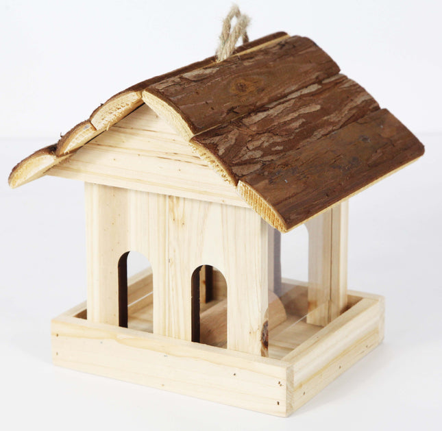 Vogelvoederplek - Vogelhuis - Bruin - 19 x 16 x 13.5 cm