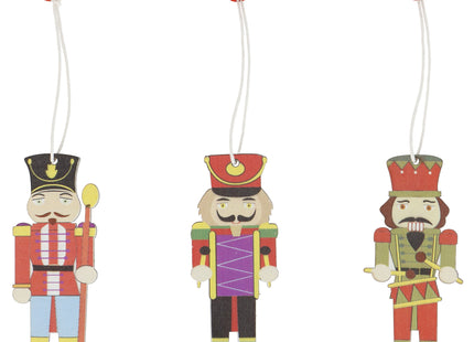Notenkraker | Kerstboomhanger | 9 Stuks | 3 ontwerpen