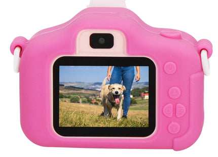 Digitale Camera - Kindercamera - Kindvriendelijk - Eenhoorn - Roze - 40MPX