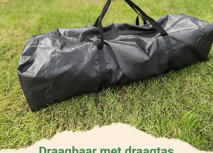 Partytent - 300x300x285cm - Hoogte Verstelbaar - PVC - Polyester - Harmonica- Frame -Khaki