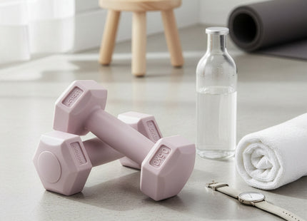 Dumbbell Set - 0.5 KG - Lichtroze - Oefengewichten
