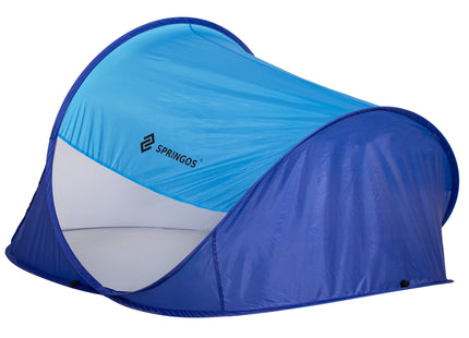 Strandtent | Pop-Up Strandtent | UV Filter | Inclusief Draagtas | 120 x 200 cm | Blauw