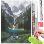 Diamond Painting - Volwassenen - Berg - Waterval - 40 x 30 cm