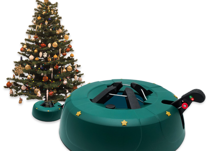 Kerstboomstandaard - Uniek Design - Extra Stevig - 5 Jaar Garantie - Groen - Tot 200 CM - Ø 32 CM