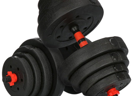 Dumbbell Set | 40 kg | Zwart/Rood