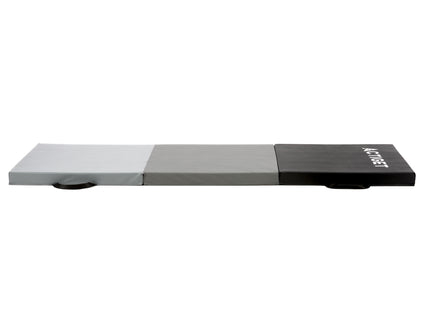 Fitnessmat | 3 Delig | 180 x 60 x 5.5 cm | Zwart/Grijs