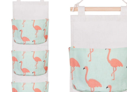 Hangende Organizer | 3 Zakken | Wit/Blauw