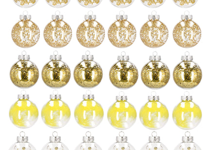 Kerstballen | 30 Stuks | Goud/ Geel