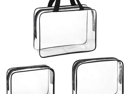 Transparante Make Up Tas - Beautycase - Reistas - Cosmetica Tas- 3in1