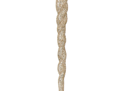 Kersthanger | Kerstboomhanger | Kerstversiering | Ijsspegel | Goud | 10 Stuks | 12 cm
