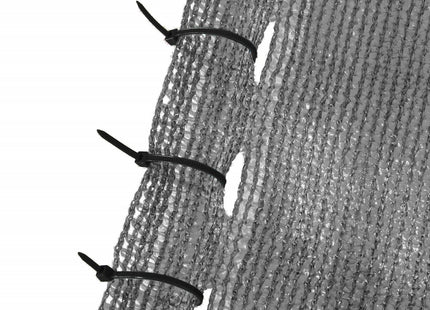 Zichtbreeknet | Rol 1,5 x 50 m | 90 % Schaduw | 140g/m2 | Grijs