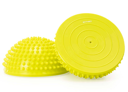 Massage Bal | Set Van 2 | Triggerpoint Bal | Massage | Massage Accessoires | Geel | 9 cm