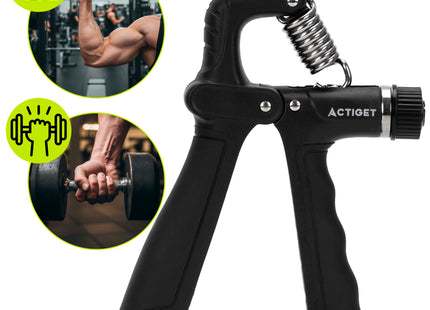 Handtrainer | Handknijper | Zwart | Teller | 10-100 Kg