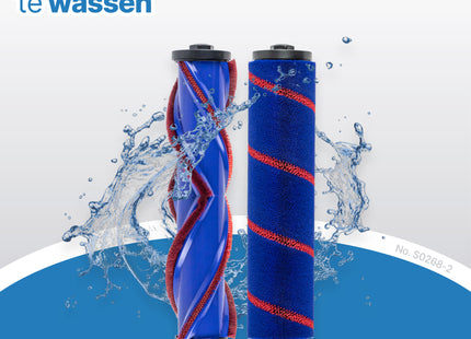 SQOON Stofzuiger Mondstuk Geschikt voor Dyson Stofzuiger V7 / V8 / V10 / V11 en v15 Series - Met Twee Borstels - Zuigmond voor Dyson Steelstofzuiger - LED Licht