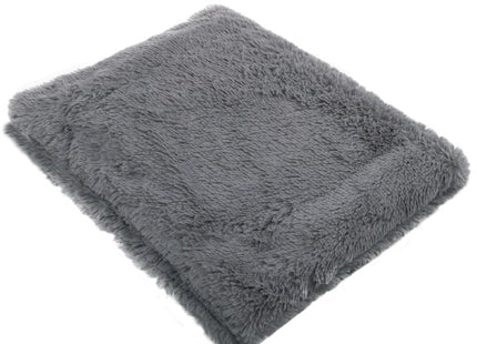 Plaid | Sprei | Deken | 160 x 200 cm | Pluche | Donkergrijs