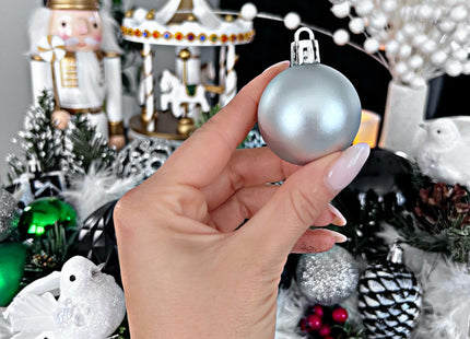 Kerstballen | 30 Stuks | 3 cm | Zilver
