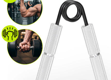 Handtrainer | Handknijper | Zwart/Zilver | 68 Kg