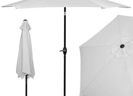 Parasol | Parasols | Kantelbaar | Met Ventilatie | Grijs | 250 cm