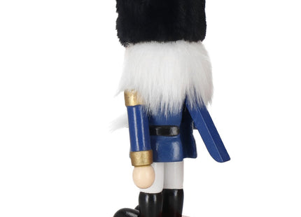Notenkraker Kerst | Houten Soldaat | Kerstversiering | Multicolor | 16 cm