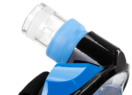 Snorkelmasker - Duikmasker - Duikbril - Camera Houder - Snorkel - Face Masker - DRY Top - Verstelbaar - L/XL - Blauw
