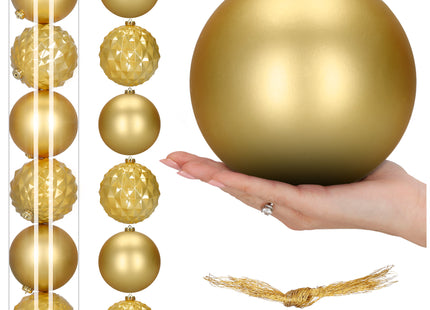 Kerstballen | 6 Stuks | 15 cm | Goud